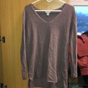 V neck long sweater